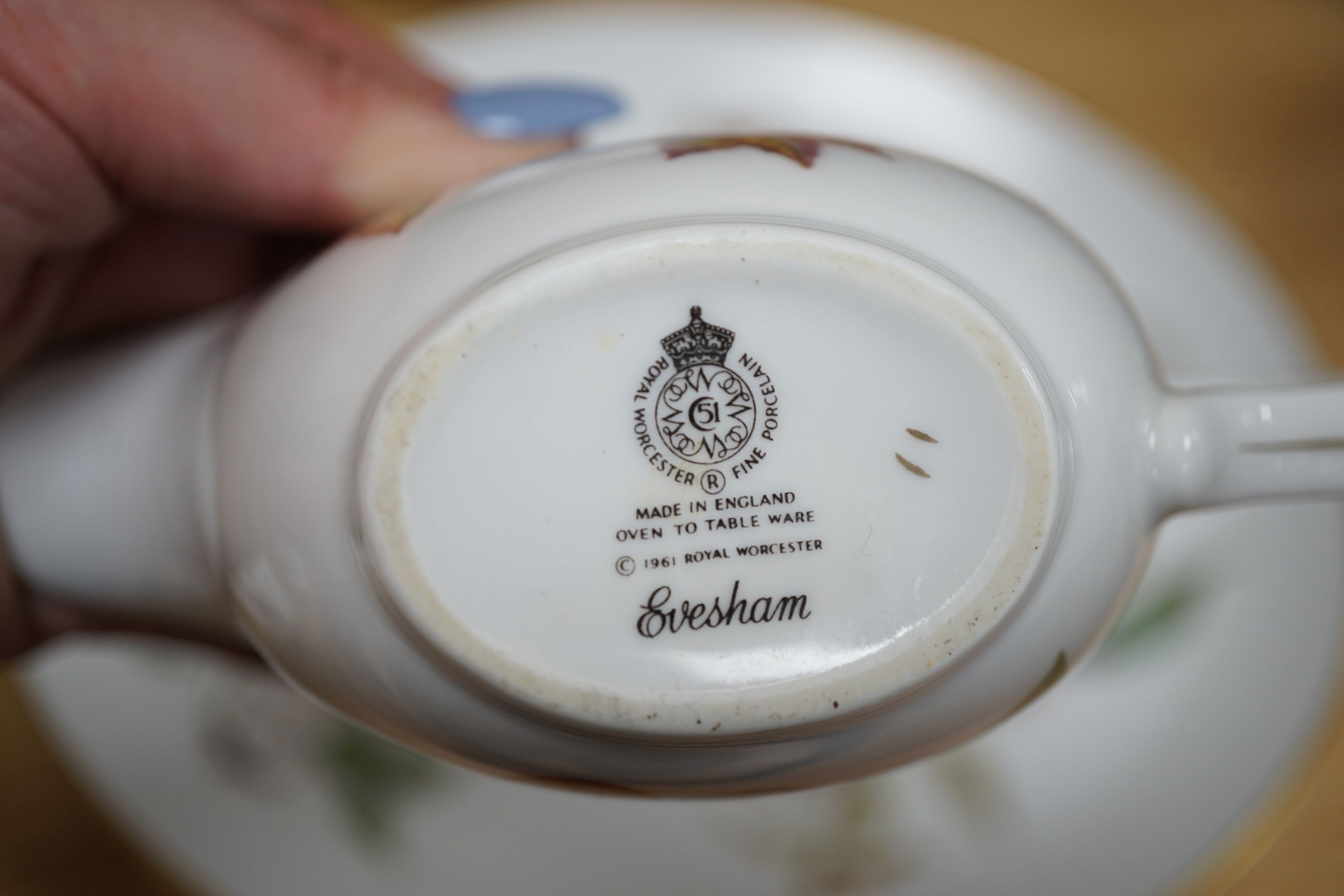 A Royal Worcester Evesham part dinner service
